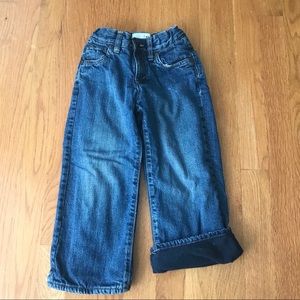 Old navy fleece lined jeans 4T